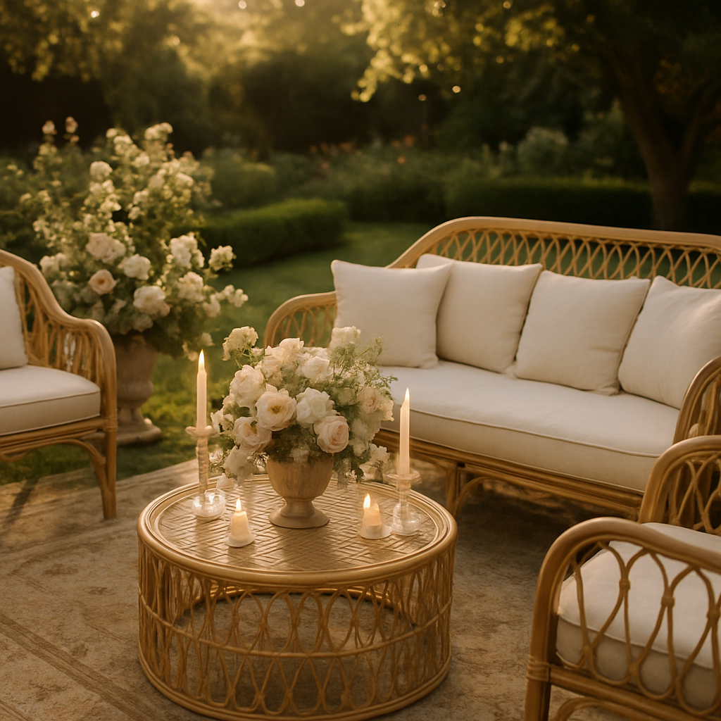 Garden party lounge seating